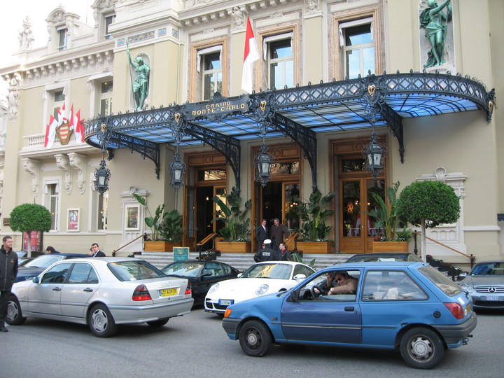 Monaco Casino Our luxurious car in front of the Monte Carlo Casino