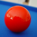 red pool ball