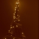 Tour Eiffel Lights Sepia