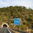 Italy Italia Sign on Highway