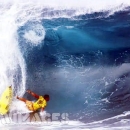 Surfer Wipe out Big Surf