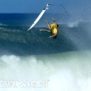 Surfer Wipeout Big Surf