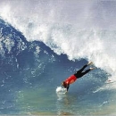 Surfer Wipe out Big Surf