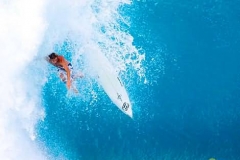 Surfer Wipe Out Big Waves