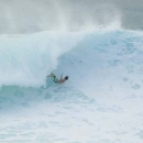 Surfer Wipe Out Big Surfing