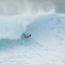 Surfer Wipe Out Big Surfing