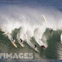 Surfer Wipe Out Big Surfing