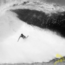 Surfer Wipe Out Big Surfing