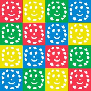 Mr Smiley Andy Warhol style
