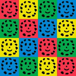 Mr Smiley Andy Warhol style