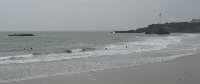 Surfers on the Grande Plage de Biarritz