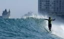 Cote des basques girl surfer